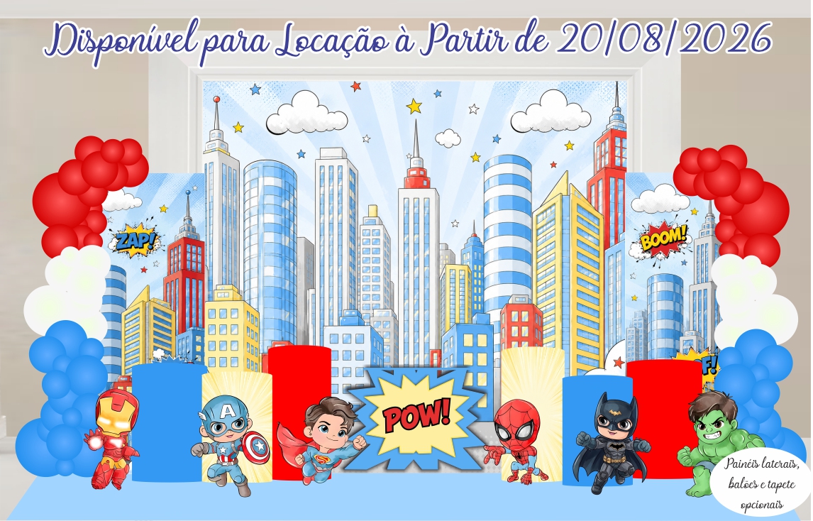 Super Heróis Baby Criativa